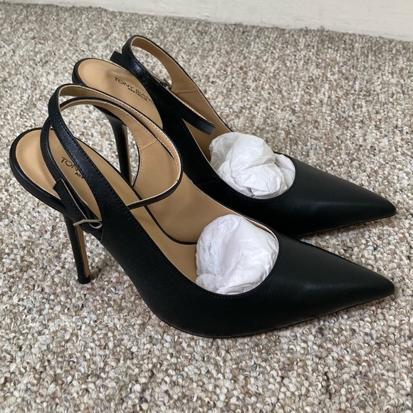 TONY BIANCO Gallery Heels in Black Nappa - Ankle Strap Leather Pumps - Picture 6 of 16